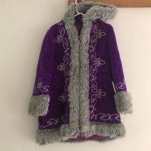 Vintage purple boho coat